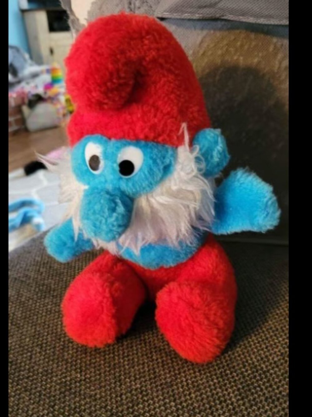 Vintage papa smurf plush 1980